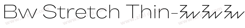 Bw Stretch Thin字体转换